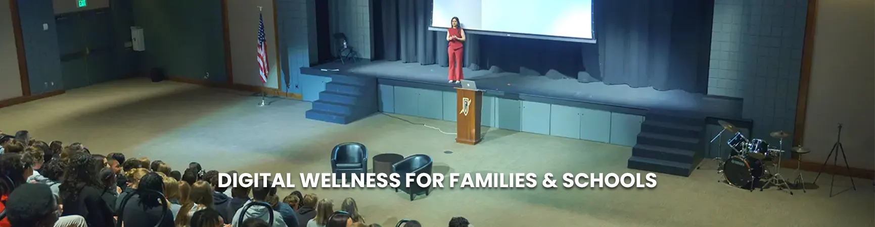 Dr. Nidhi Gupta speaking to a school audience